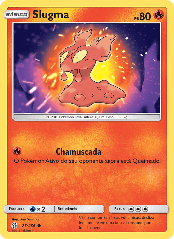 Slugma, carta 26 de Eclipse Cósmico