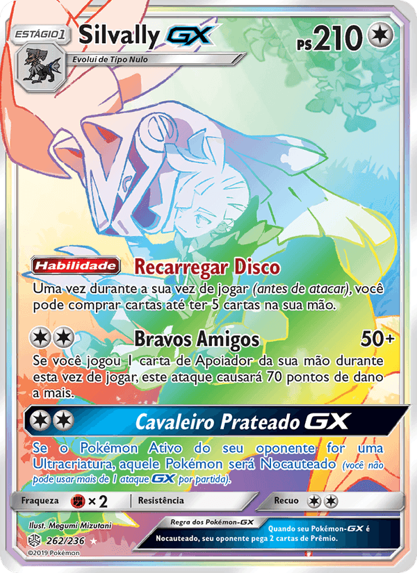 Silvally GX, carta 262 de Eclipse Cósmico