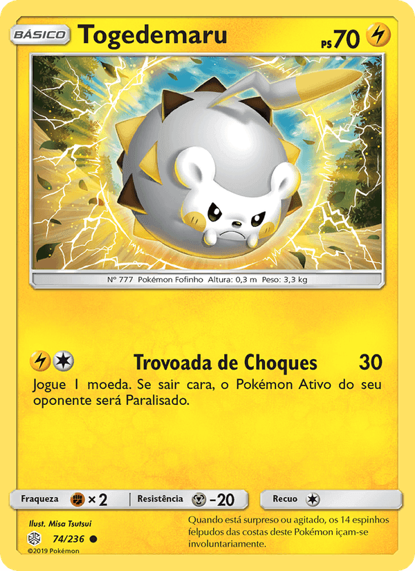 Togedemaru, carta 74 de Eclipse Cósmico