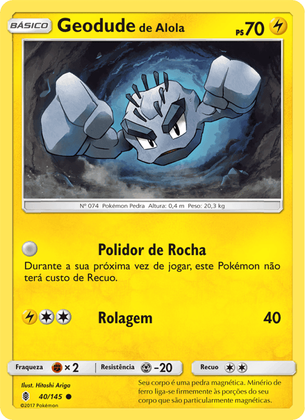 Geodude de Alola, carta 40 de Guardiões Ascendentes