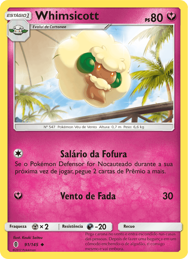 Whimsicott, carta 91 de Guardiões Ascendentes