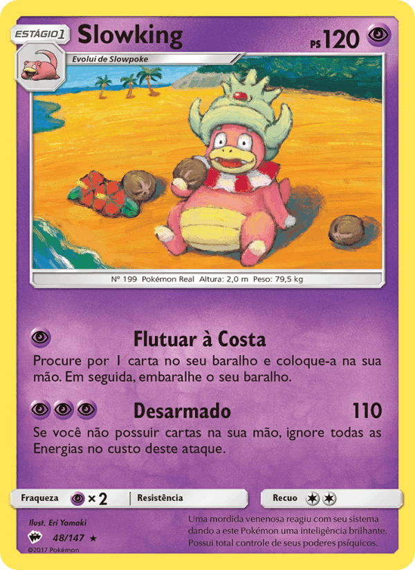 Slowking, carta 48 di Sombras Ardentes