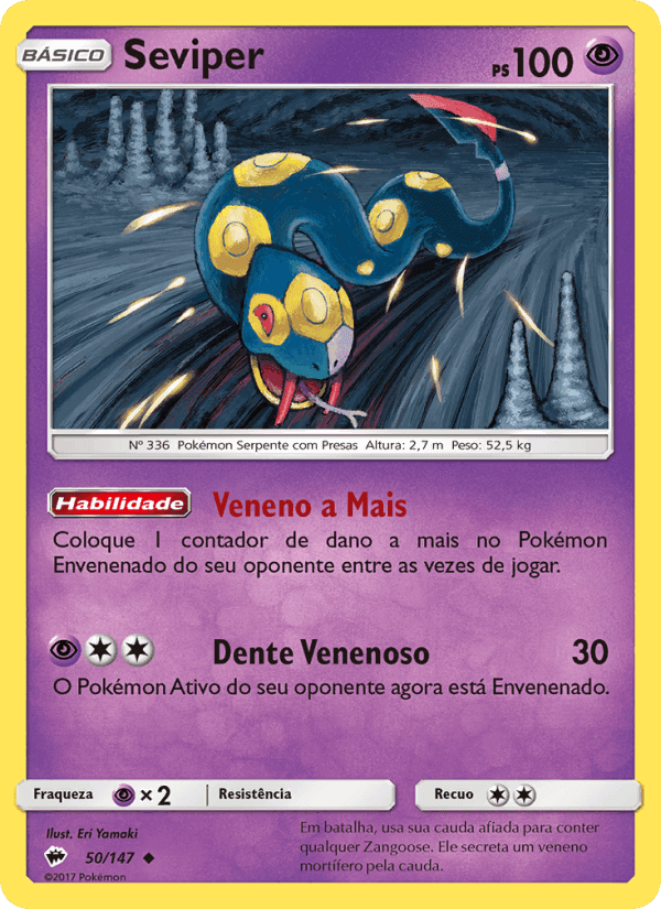 Seviper, carta 50 de Sombras Ardentes