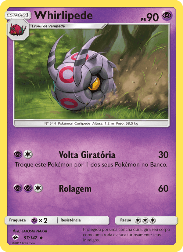 Whirlipede, carta 57 de Sombras Ardentes