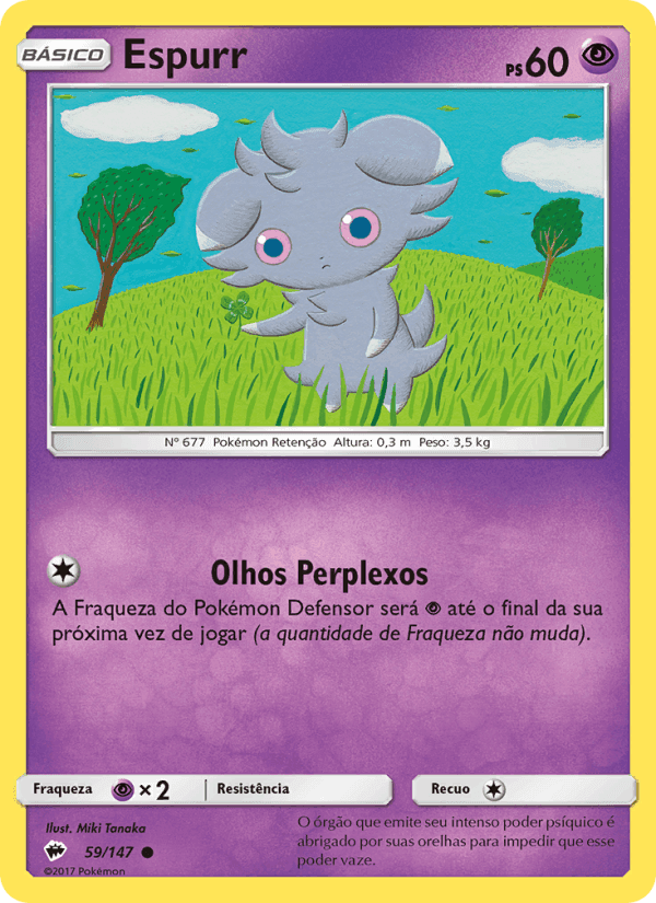 Espurr, carta 59 de Sombras Ardentes