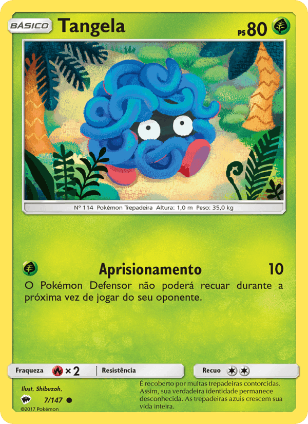 Tangela, carta 7 de Sombras Ardentes