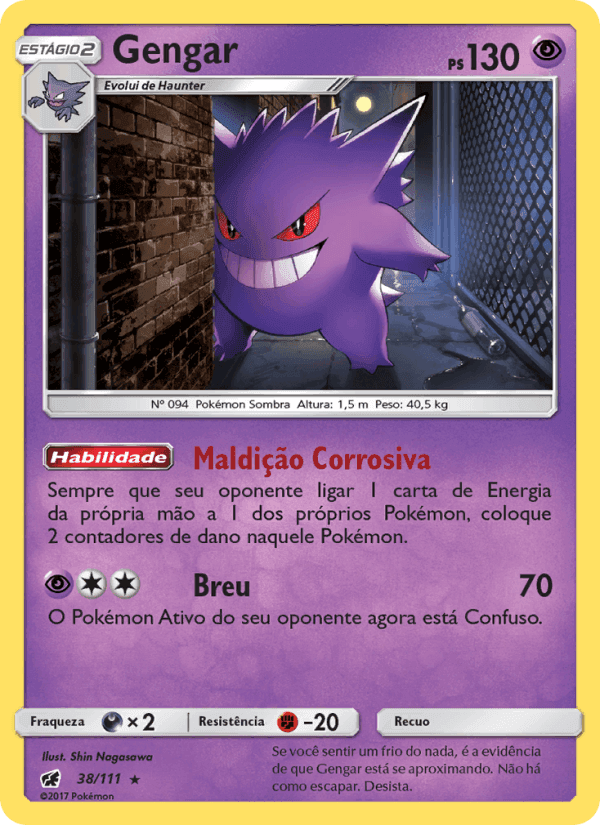 Gengar, carta 38 de Invasão Carmim