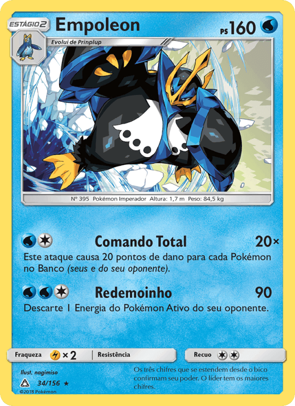 Empoleon, carta 34 de Ultra Prisma