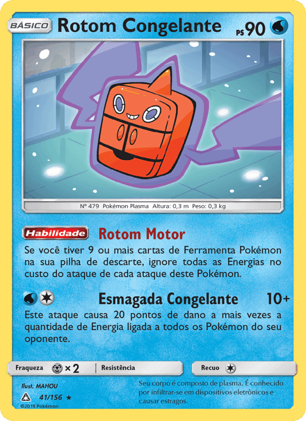 Rotom Congelante, carta 41 de Ultra Prisma