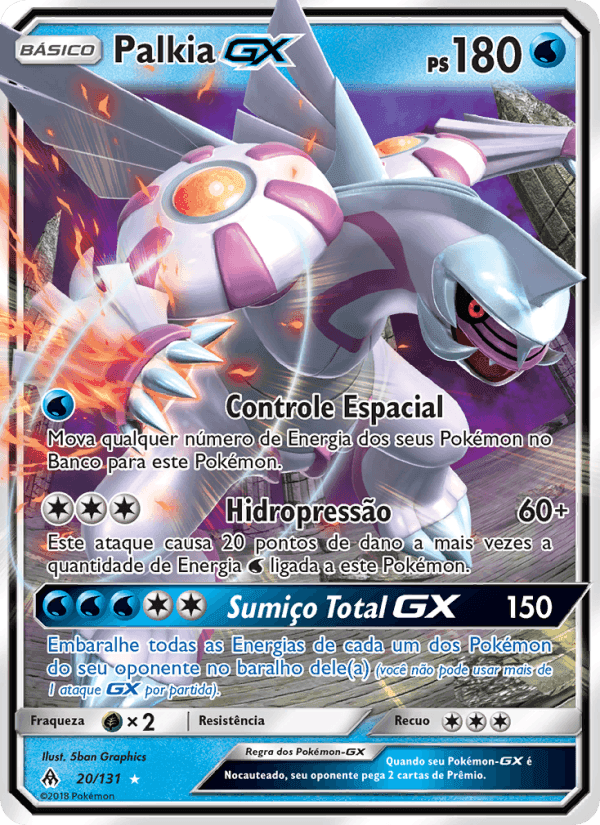 Palkia GX, carta 20 di Luz Proibida
