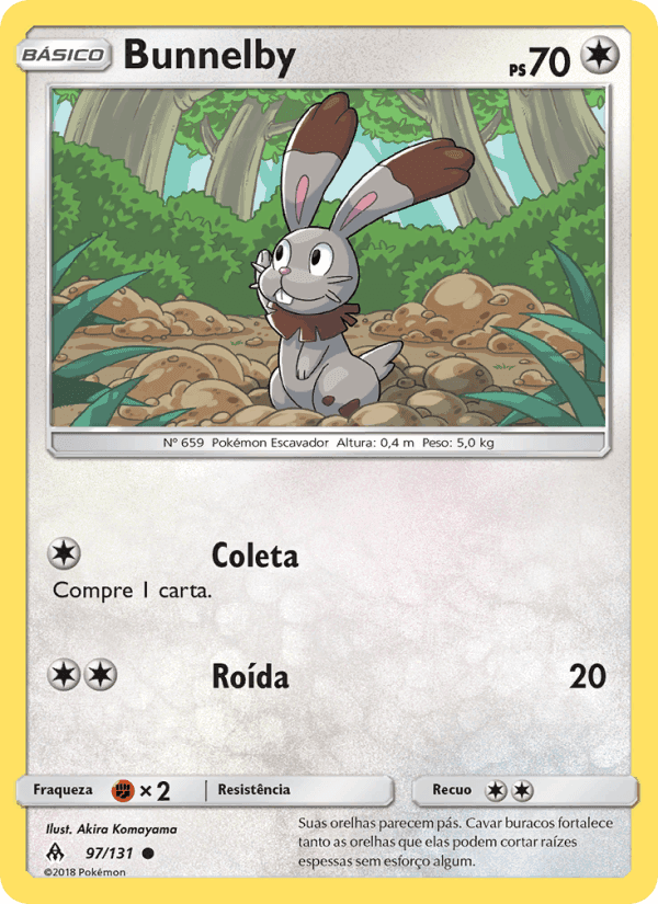 Bunnelby, card 97 from Luz Proibida