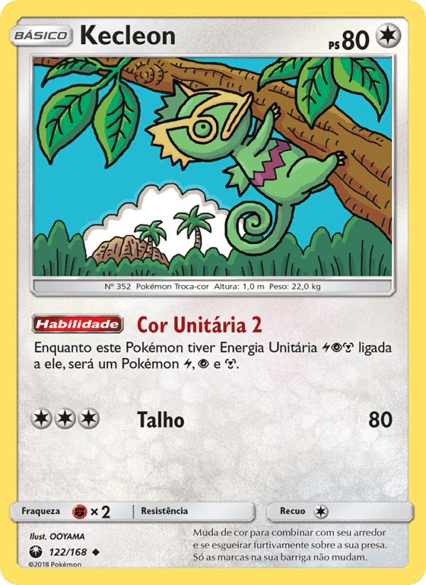 Kecleon, carta 122 de Tempestade Celestial