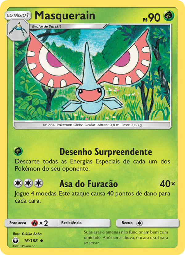 Masquerain, carta 16 de Tempestade Celestial