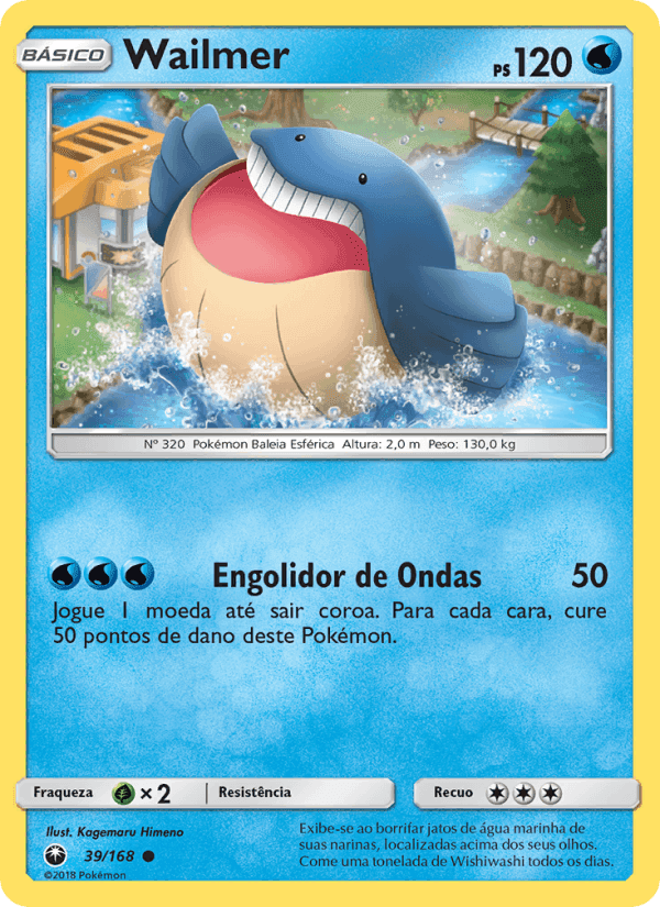 Wailmer, carta 39 de Tempestade Celestial