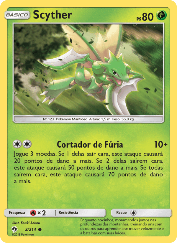 Scyther, carta 3 de Trovões Perdidos