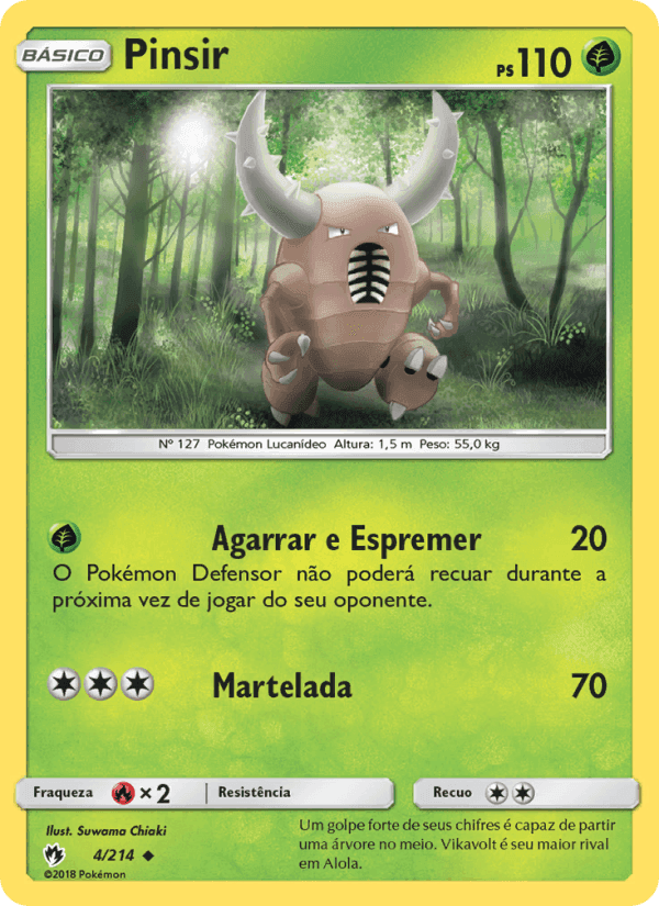 Pinsir, carta 4 de Trovões Perdidos