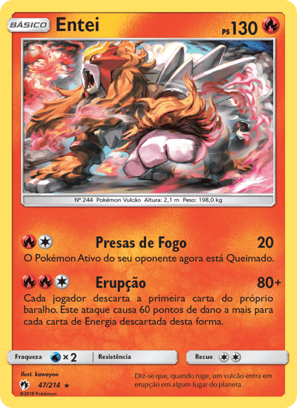Entei, carta 47 de Trovões Perdidos