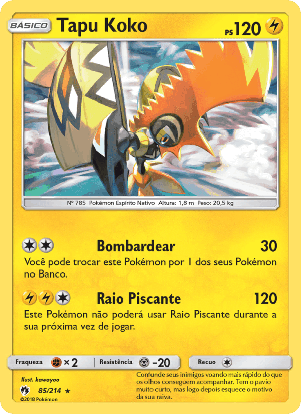 Tapu Koko, card 85 from Trovões Perdidos