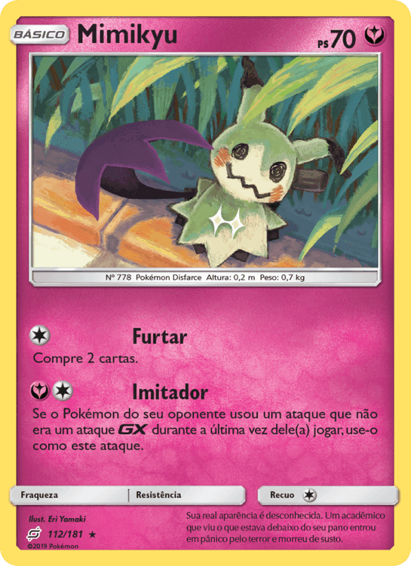 Mimikyu, carta 112 de União de Aliados