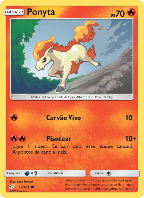 Ponyta, carta 17 di União de Aliados