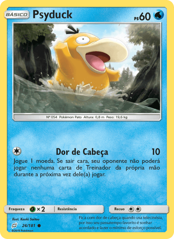 Psyduck, carta 26 di União de Aliados