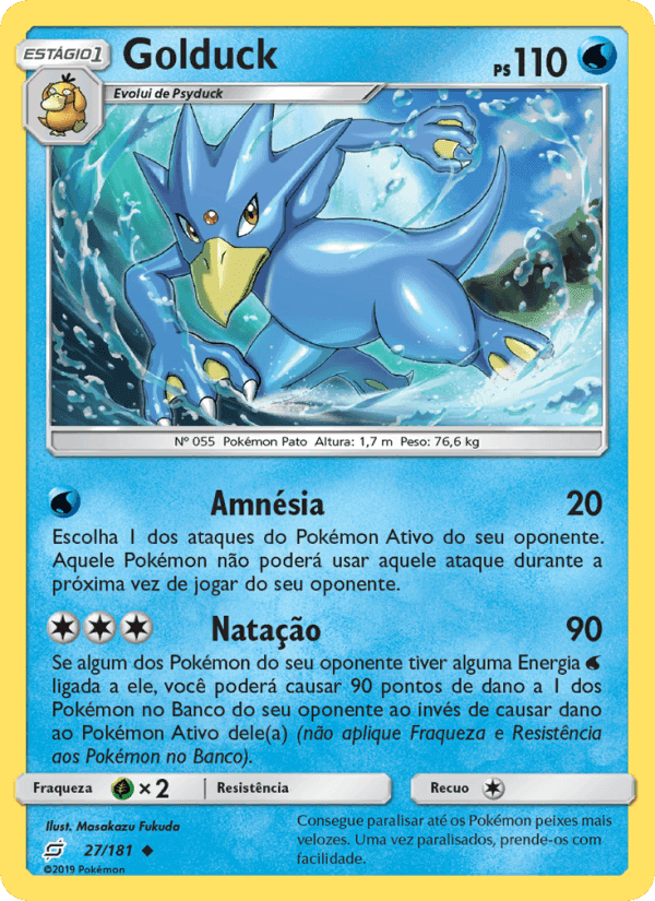Golduck, carta 27 di União de Aliados