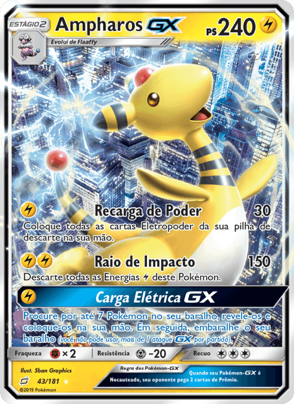 Ampharos GX, carta 43 di União de Aliados