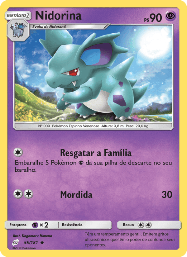 Nidorina, carta 55 di União de Aliados