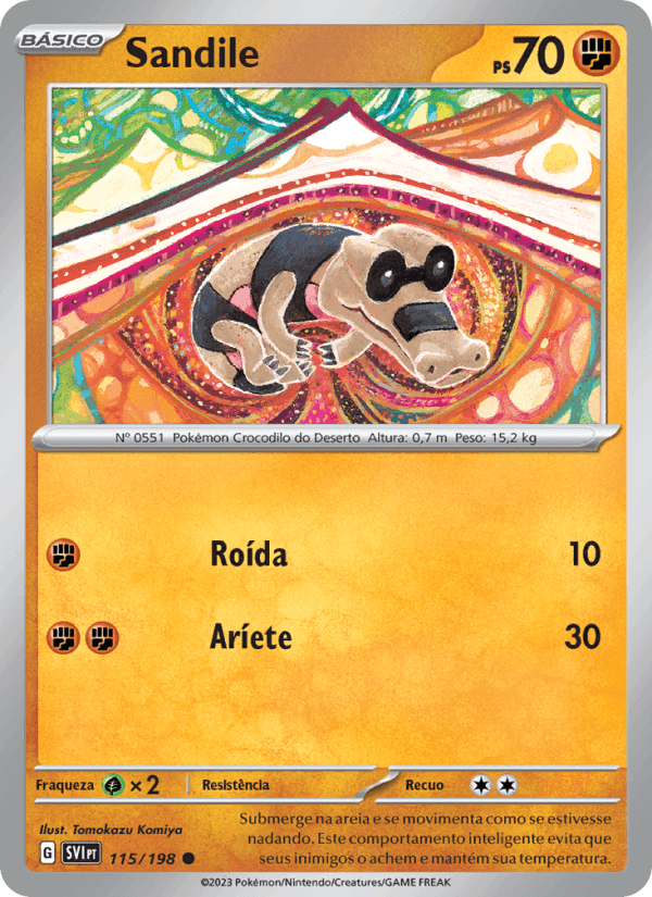 Sandile, card 115 from Escarlate e Violeta