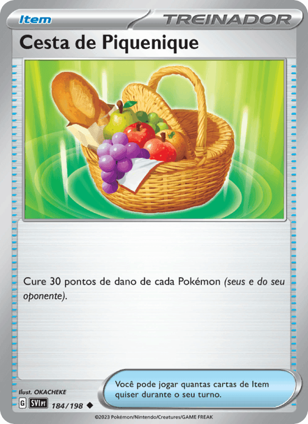 Cesta de Piquenique, carta 184 de Escarlate e Violeta