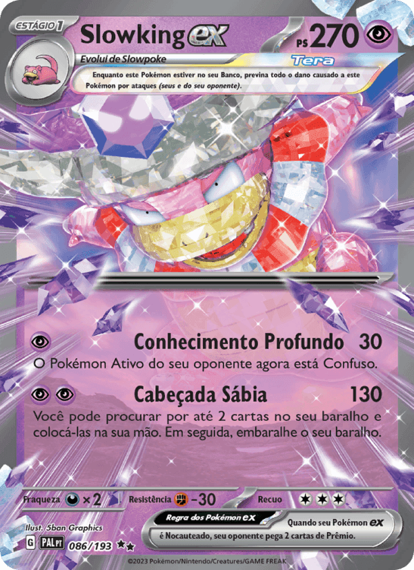 Slowking ex, card 086 from Evoluções em Paldea