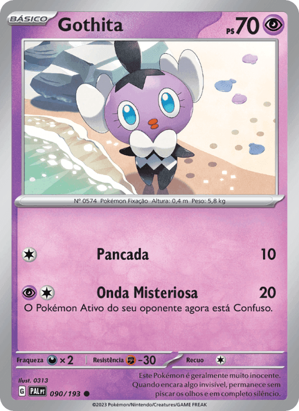 Gothita, card 090 from Evoluções em Paldea