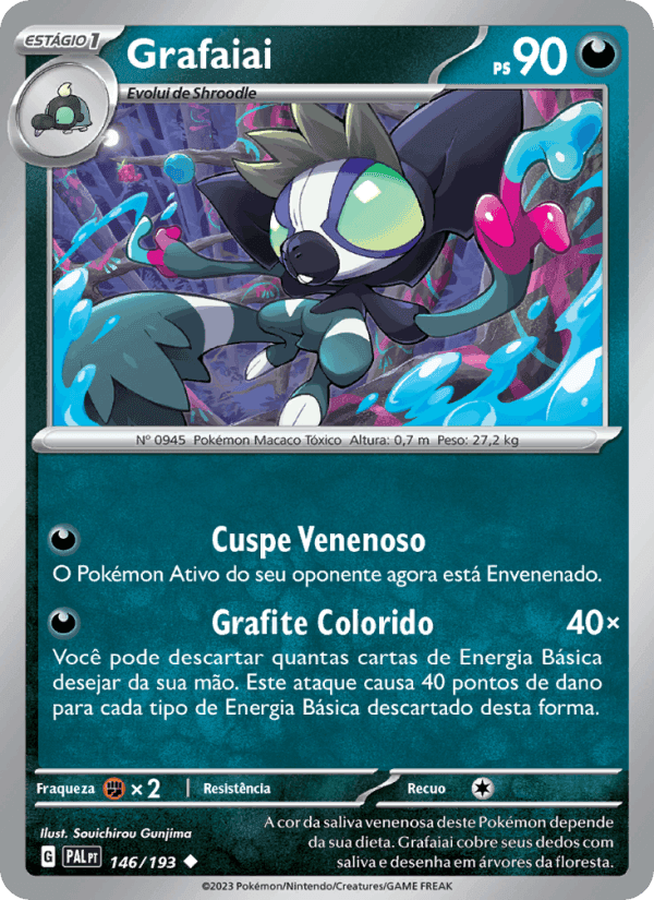 Grafaiai, card 146 from Evoluções em Paldea
