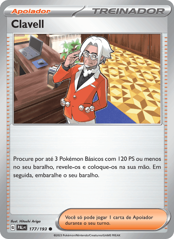 Clavell, card 177 from Evoluções em Paldea