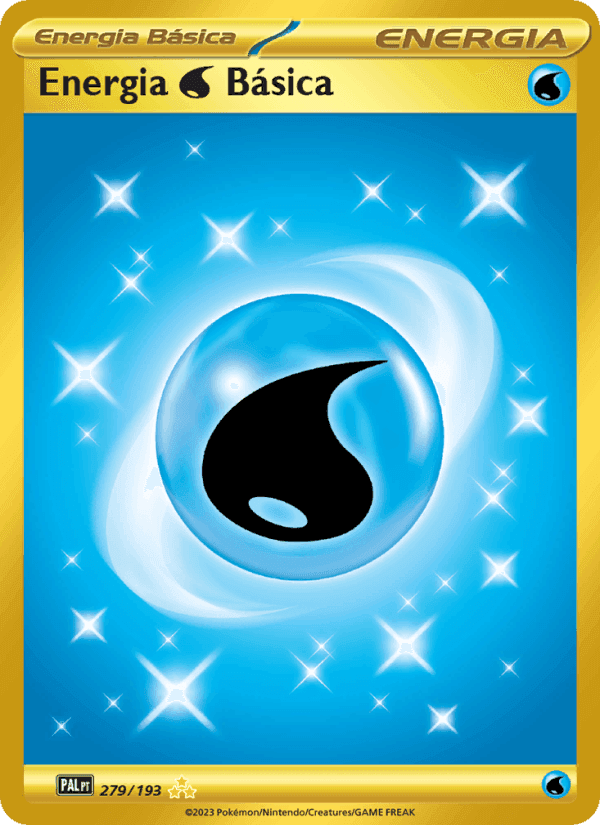Energia Water Básica, card 279 from Evoluções em Paldea