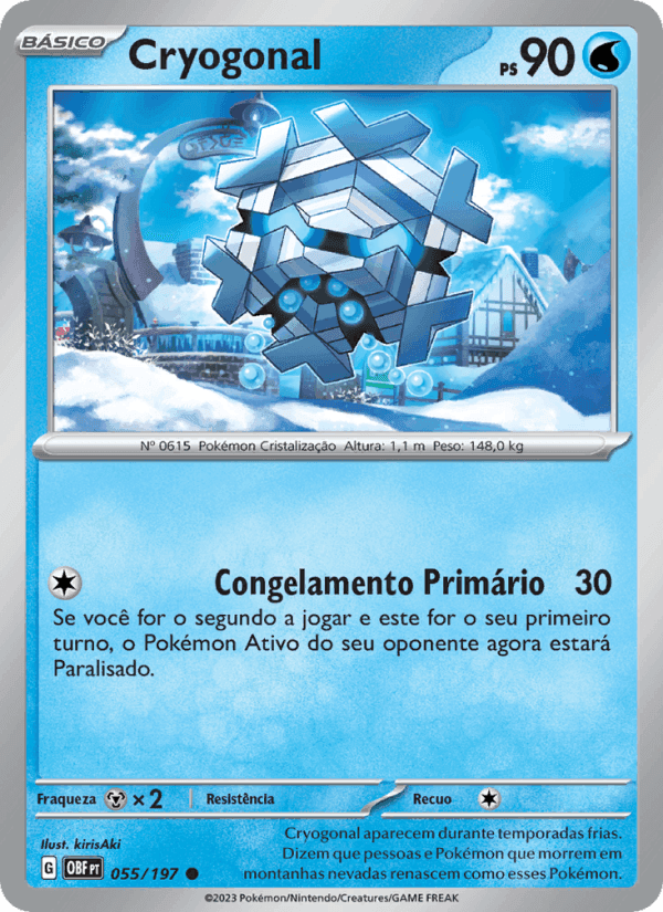 Cryogonal, carta 055 de Obsidiana em Chamas