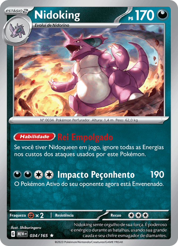 Nidoking, carta 034 de 151