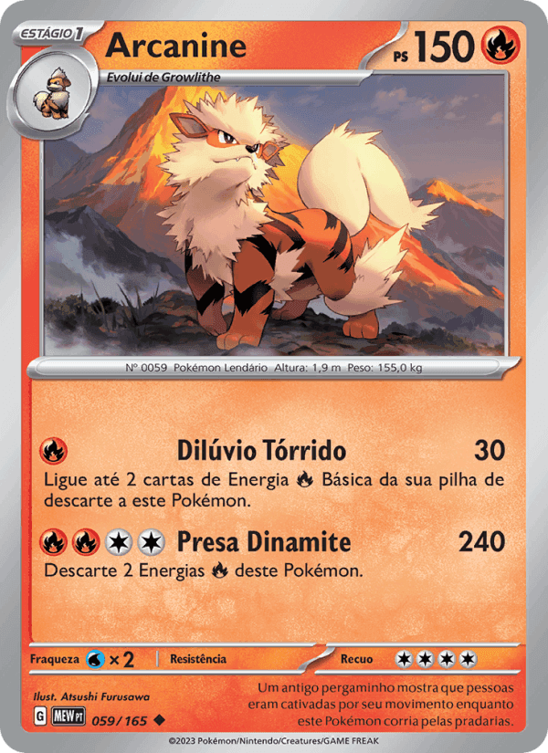 Arcanine, carta 059 de 151