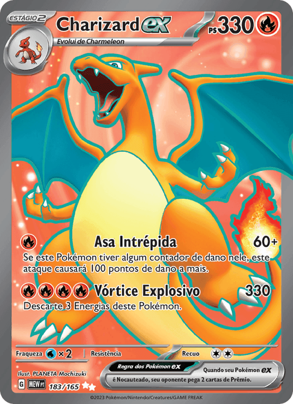 Charizard ex, carta 183 de 151
