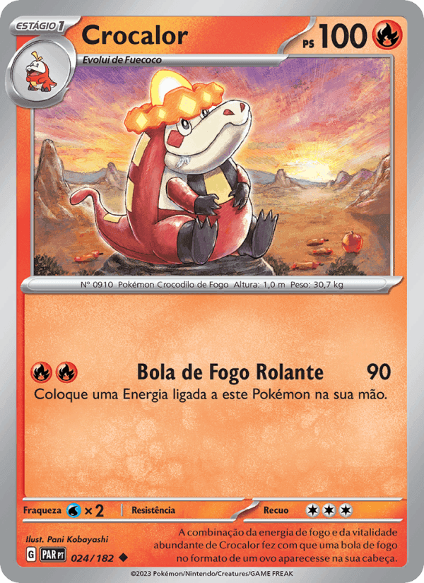Crocalor, carta 024 de Fenda Paradoxal