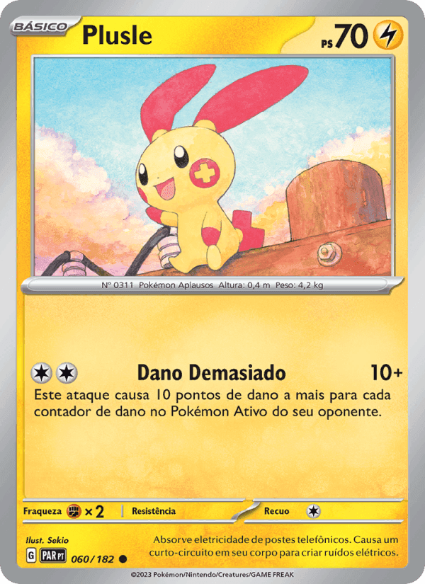 Plusle, card 060 from Fenda Paradoxal