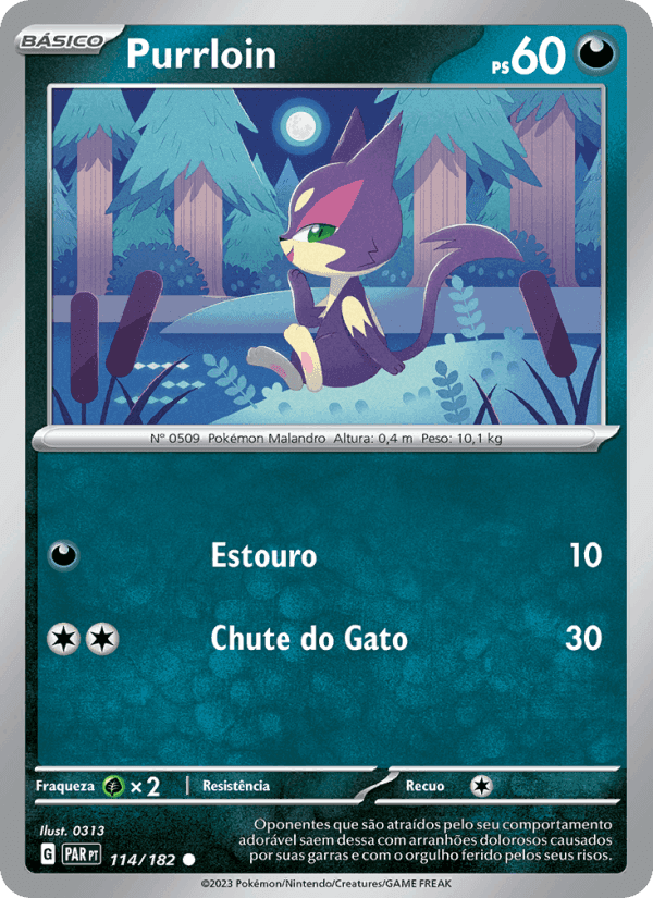 Purrloin, card 114 from Fenda Paradoxal