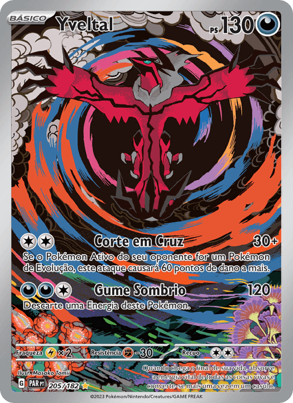 Yveltal, carta 205 di Fenda Paradoxal