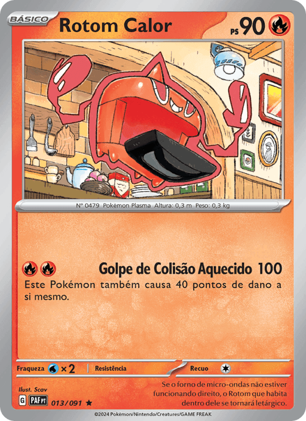 Rotom Calor, carte 013 de Destinos de Paldea