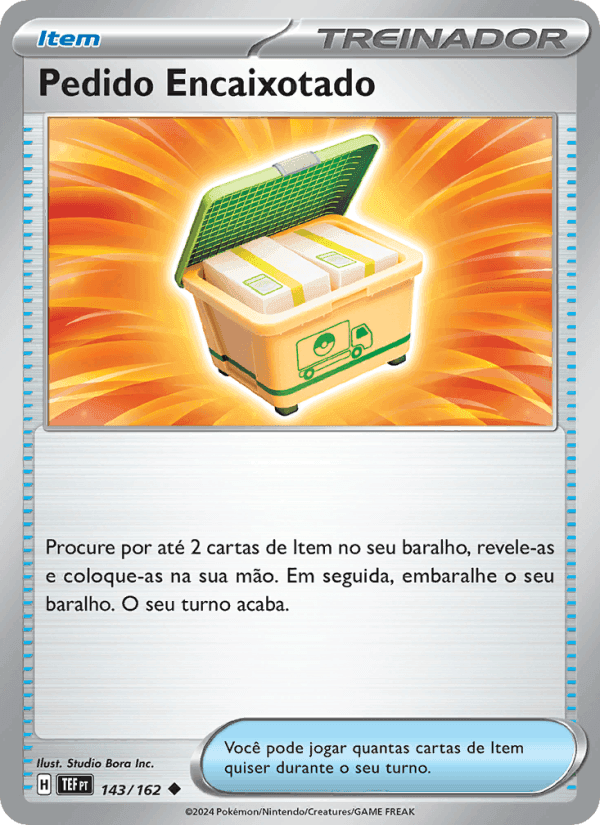 Pedido Encaixotado, card 143 from Forças Temporais
