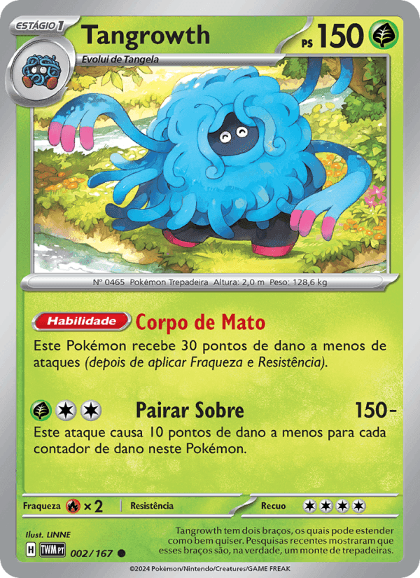 Tangrowth, carte 002 de Máscaras do Crepúsculo