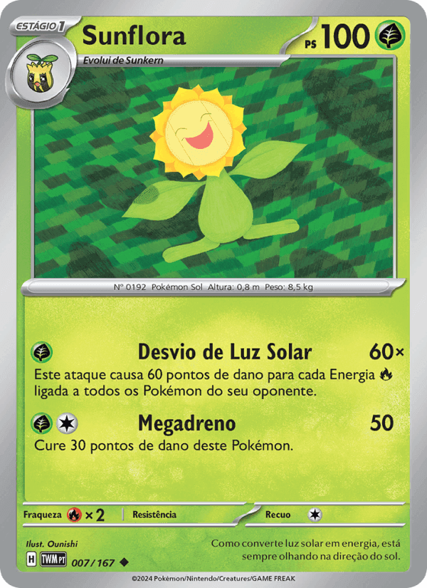 Sunflora, carte 007 de Máscaras do Crepúsculo
