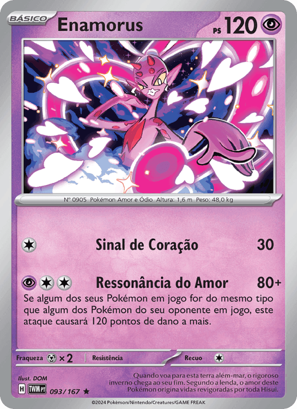 Enamorus, card 093 from Máscaras do Crepúsculo