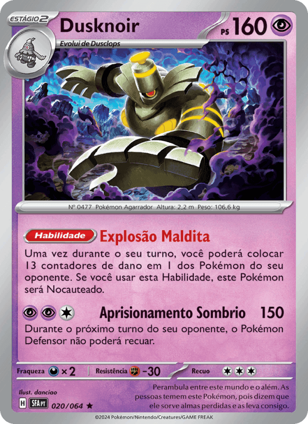 Dusknoir, carte 020 de Fábulas Nebulosas