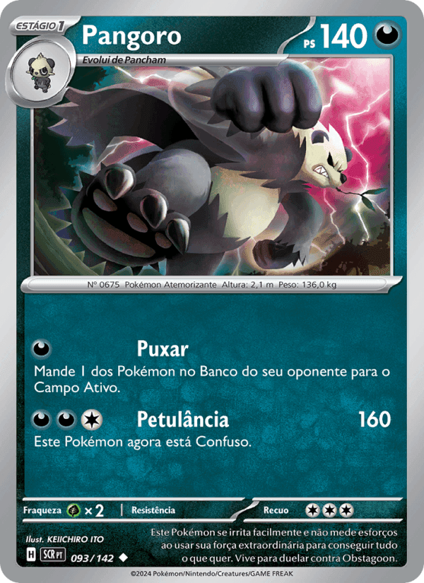Pangoro, card 093 from Coroa Estelar